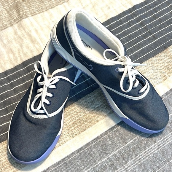 🔥Nike Lunarlon, Perfect Soft Grey Golf Shoes Excellent Condition,US 8.5 - Picture 2 of 10